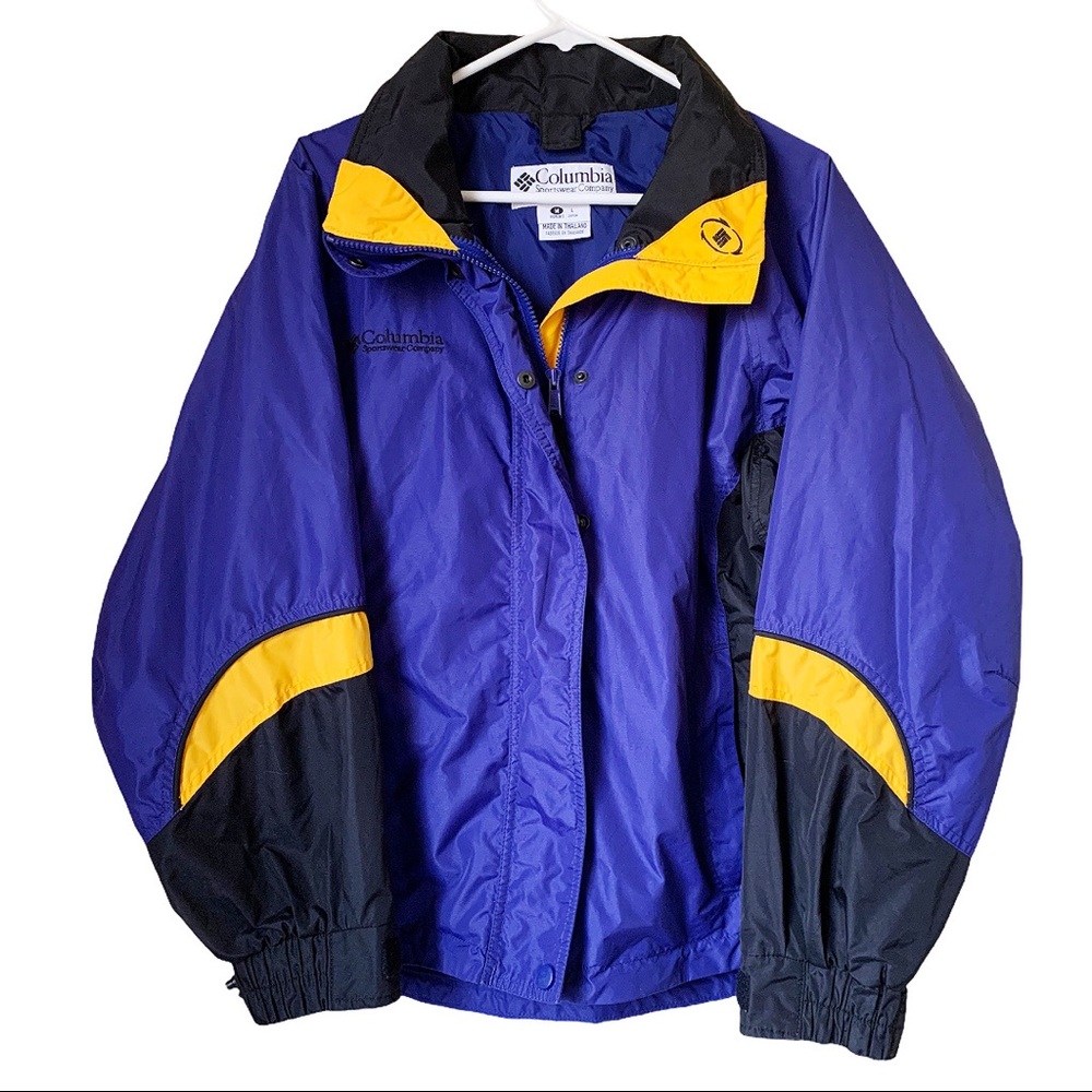 vintage Columbia Bugaboo blue & yellow jacket